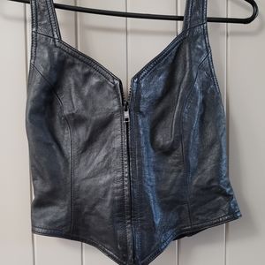 Wilsons leather corset top